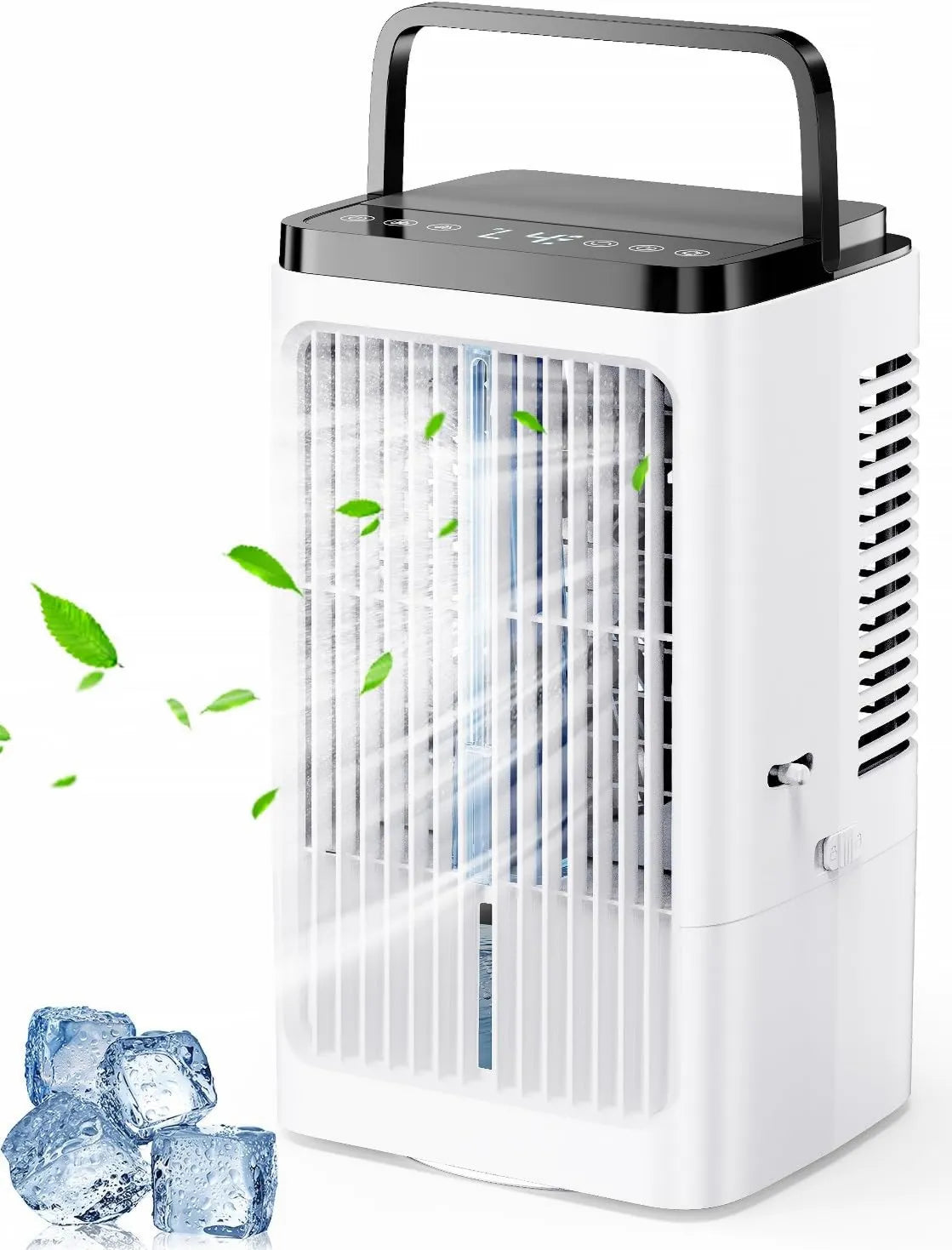 Terraspire Ar condicionado, temporizador, oscilação, silencioso, ventilador de ar de atualização com 4 velocidades, 2 modos de nebulização, temporizador para cozinha