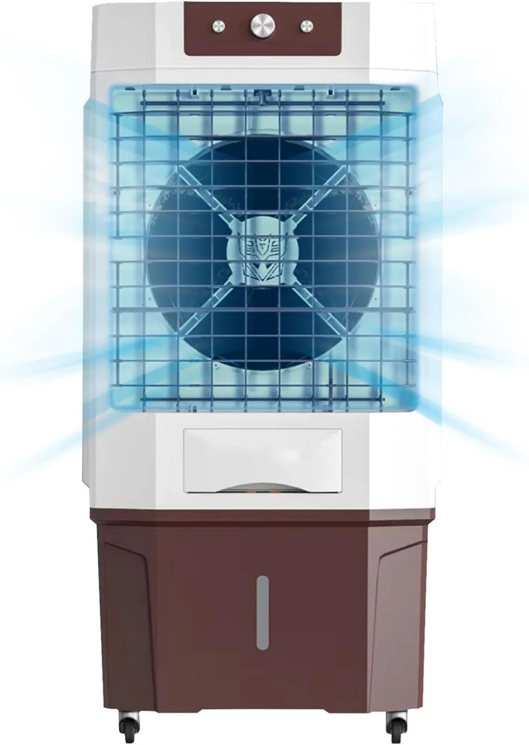 Generic Ar condicionado, exterior, industrial, 3 velocidades, tanque grande, frigorífico de pântano móvel de 5.000 CFM, 8 galões, ventilador de, bloco de gelo