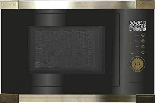 Kaiser Microondas, 25 L, 21 programas, encastrado, grelha, pizza, preto, 25L, 21 funções, Vidro preto, Batata