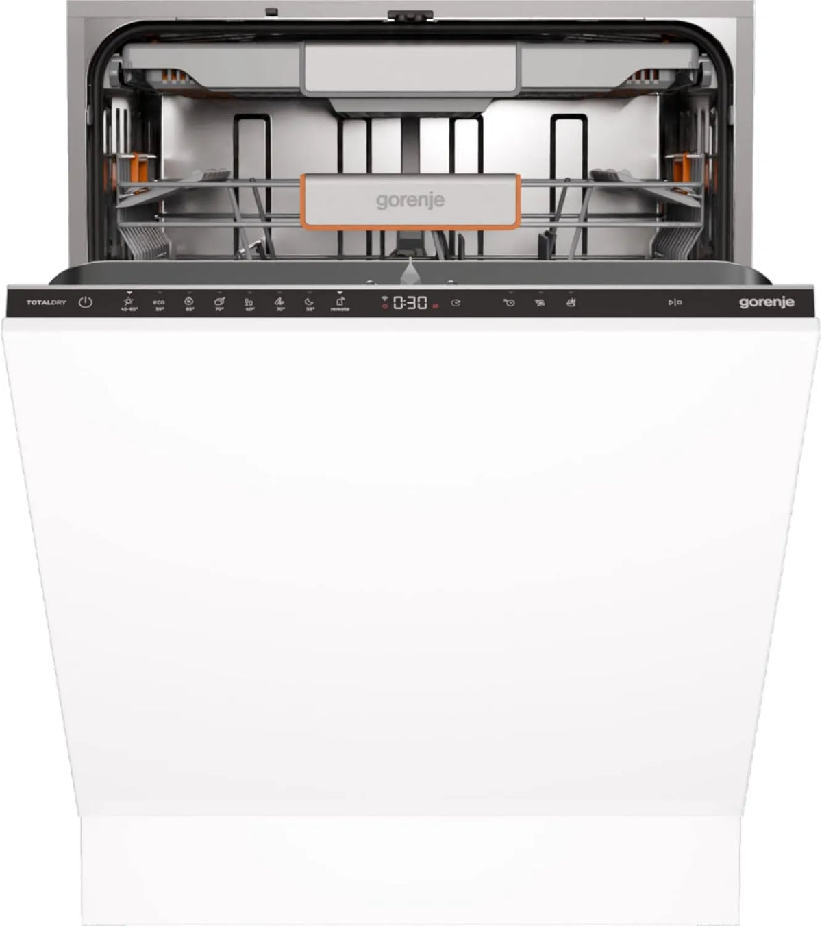 Gorenje ULTRA16BWIFI largura, 16 máquina de lavar loiça, 7 programas, classe E de energia, aplicação Wi-Fi, encastrado, aparelho encastrado na frente não