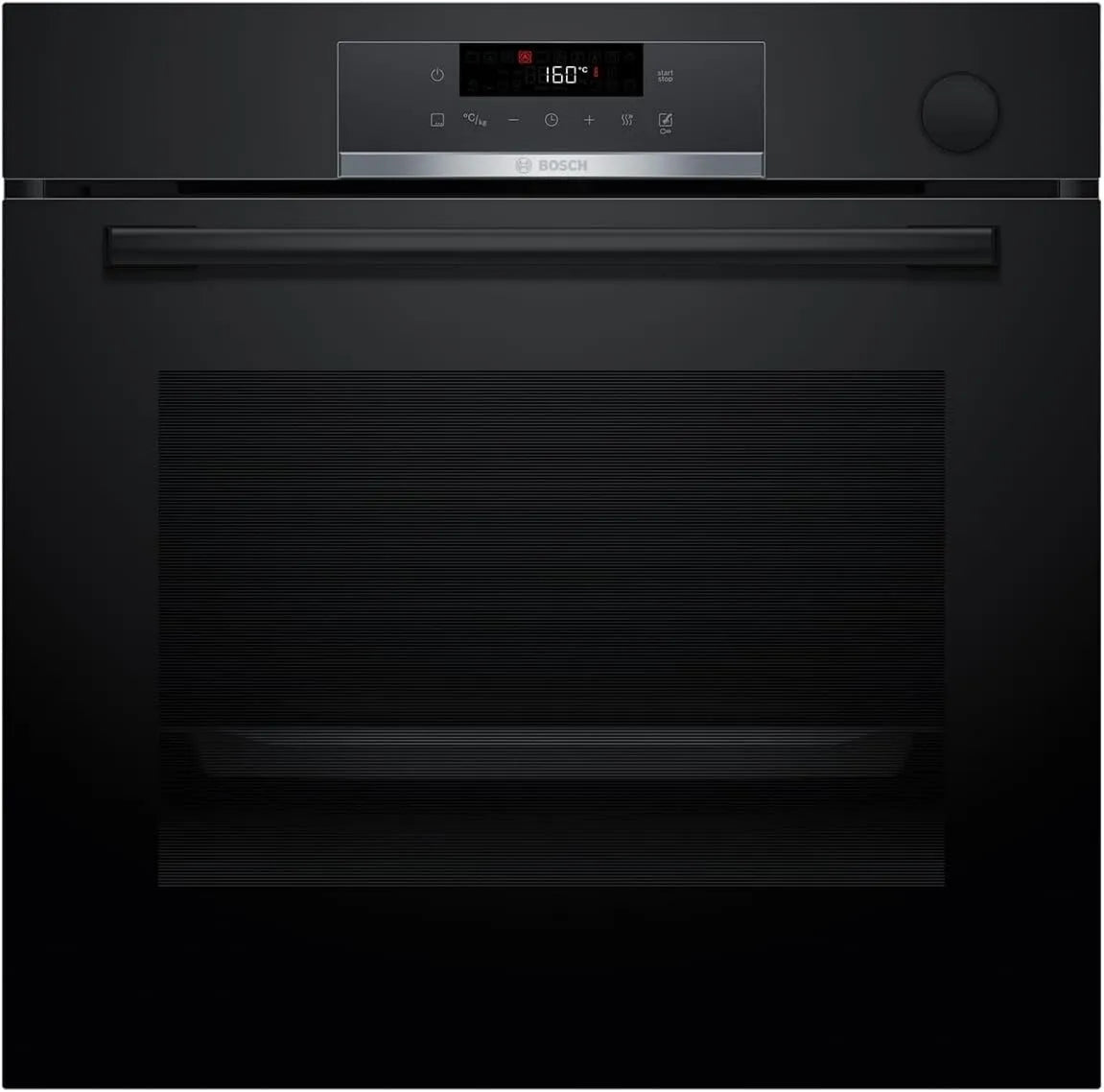 Bosch Forno elétrico, 60 x 60 cm, Serie, recresível, vapor, preto, Serie 4, HRG532BB3 Forno encastrado com espaçamento de vapor