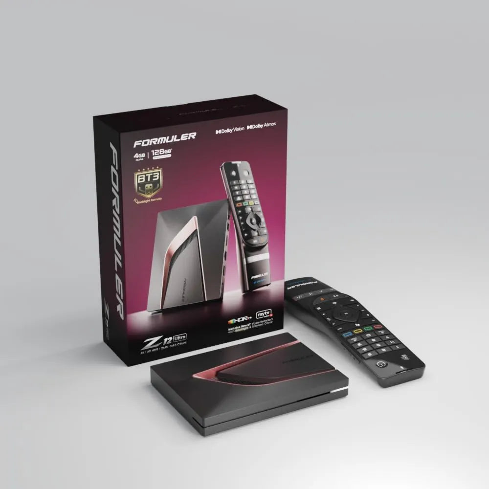 Formuler Modelo Z12, HDR10+, leitor de mídia de streaming 4K, Android 12, WiFi 6E, formato Z12 Ultra, Bluetooth comando à distância de voz backlit