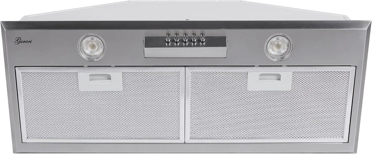 Gurari exaustor, 70 cm, 1000 m3/h, capa de cozinha, recesso, aço inoxidável, capa de recirculação