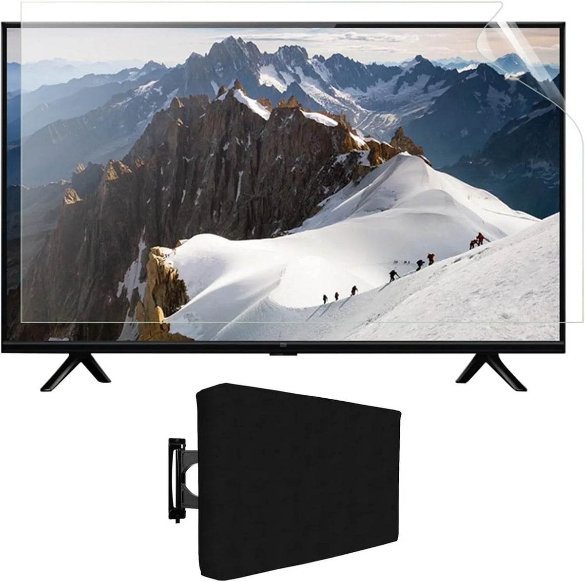 KELUNIS Smart TV, 48 polegadas, TV, 4K UHD, QLED, OLED, HDTV, ecrã LCD, Resistente ao tempo Para LCD, 1056 * 596, Incluir 1 filme de TV PCs, LED