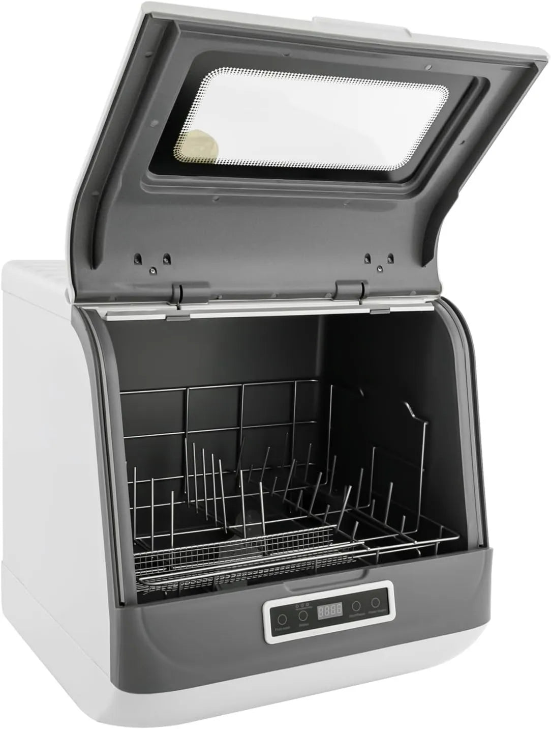 BRExOLP Máquina de lavar loiça, 45 x 40 x 44, 8 cm, 800 W, 3 programas, 55 a 65 °C, 220 V, camping, ecrã LED