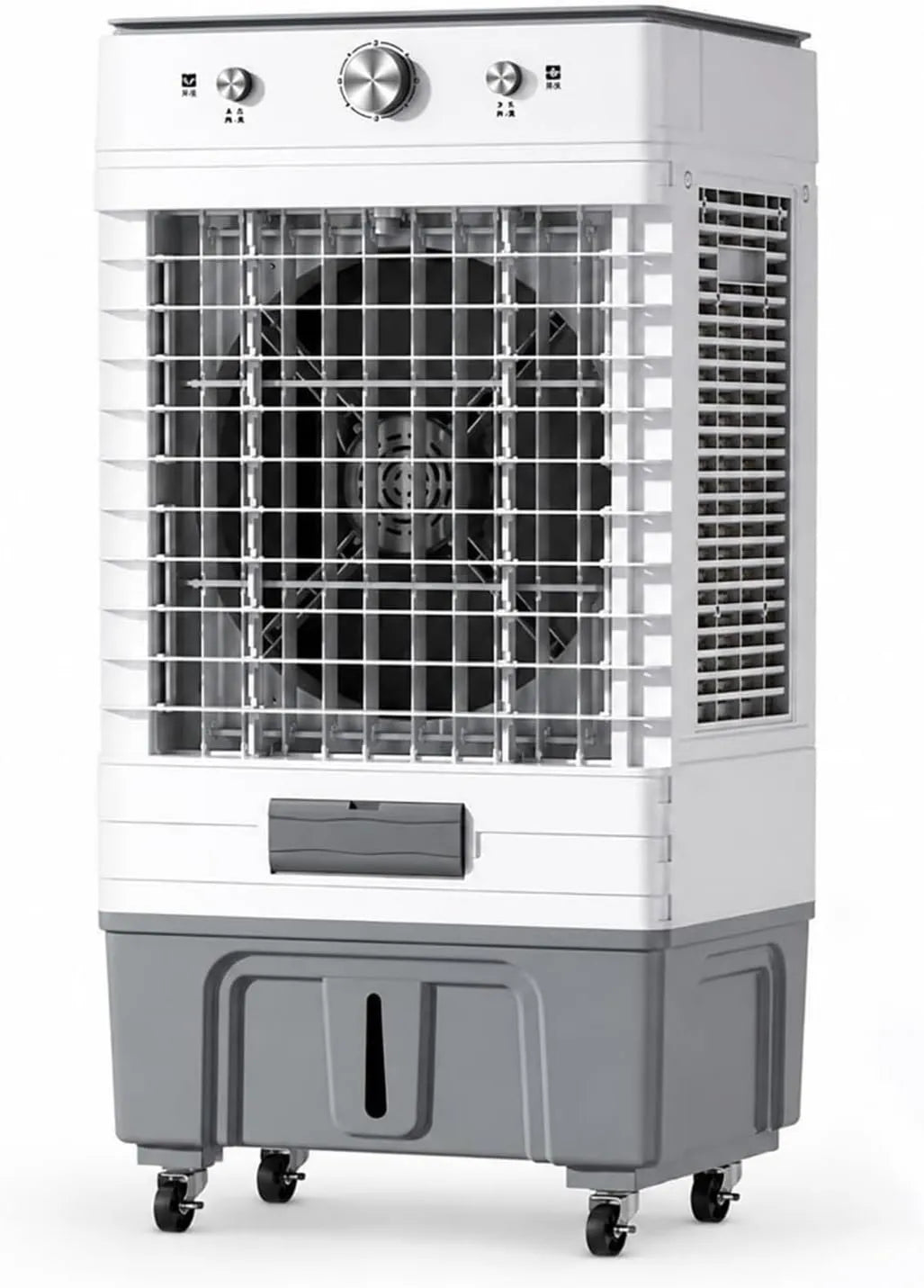 WRYSQBHJYB Ar condicionado, 45 L, 2000 m3/h, portátil, industrial, 3 velocidades, climatizador industrial 45l Ar condicionado móvel