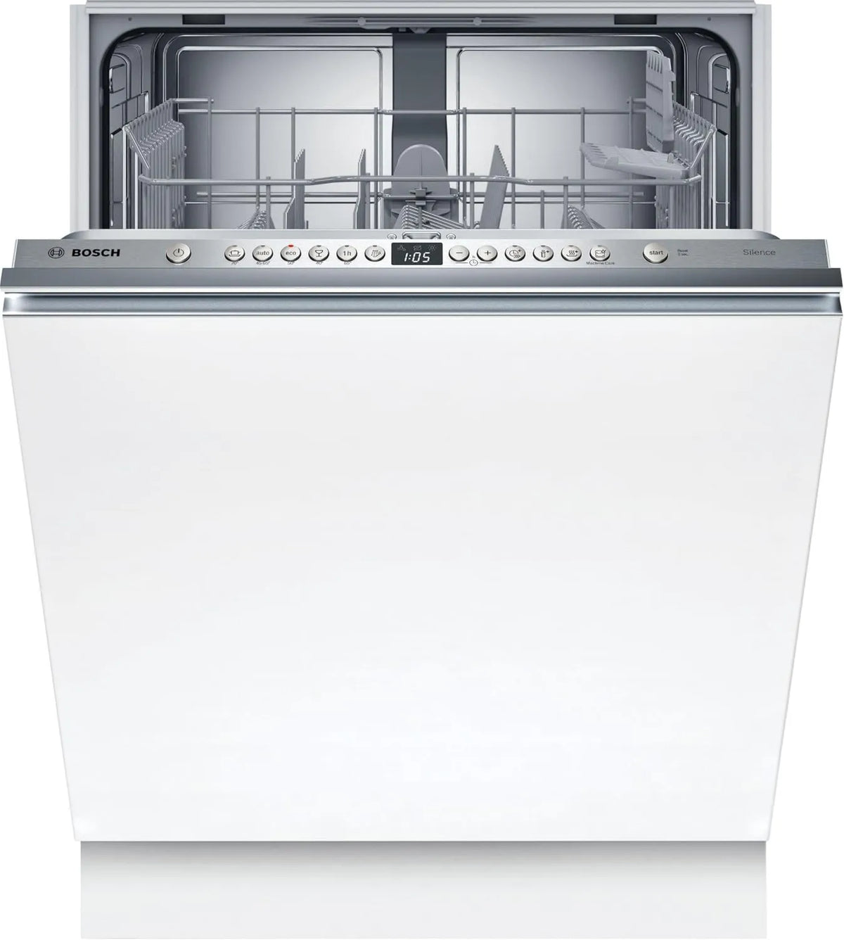 Bosch SMV26Ax01F Máquina de lavar loiça, 60 cm, encastrado, vermelho, cesta superior ajustável em 3 alturas, 40 °C Glass Programme, Série 2, Info Light