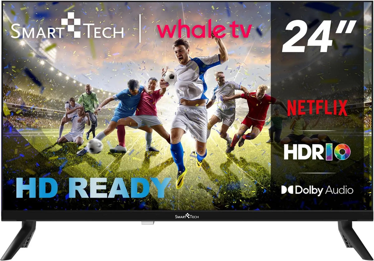 Smart TV OS-24HH01V 3xHDMI, 24 polegadas, 3 HDMI, 2 USB, TV, 2xUSB -Dolby Digital+, 60 cm, Smart TV Whale OS-24HH01V- Molotov, Smart Tech LED TV