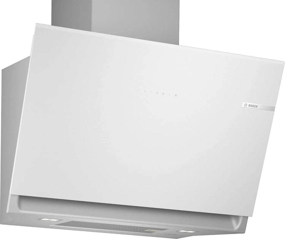 Bosch DWK81AN20 exaustor, 80 cm, capa de cozinha, instalação de parede, toque, silêncio, branco, silêncio extremo, Série 6, SilentPowerDrive