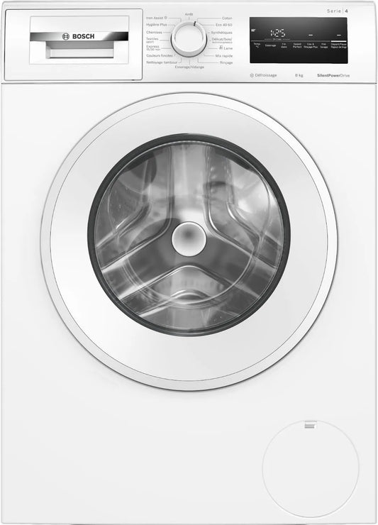 Bosch WAN2427ZFR Máquina de lavar roupa, 8 kg, classe energética E, 1200 ts, min, Velocidade Perfeita, Série 4, free-standing, Iron Assist, Active Water Plus