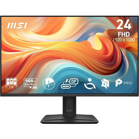 MSI Dalle IPS 1920x1080, Pro Professional Screen 27' FHD, 144 Hz, 1ms MP272 E14C, compatível com VESA, HDMI, USB-C, FreeSync
