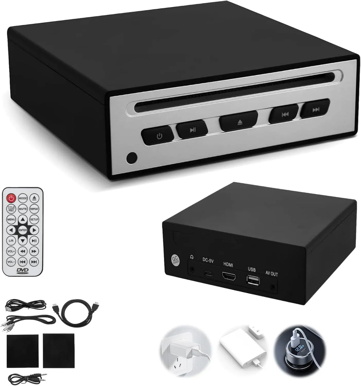 DoeDoefong Smart TV, TV, HDMI, USB, laptop, Tipo C, plug & play - Compatível com carro