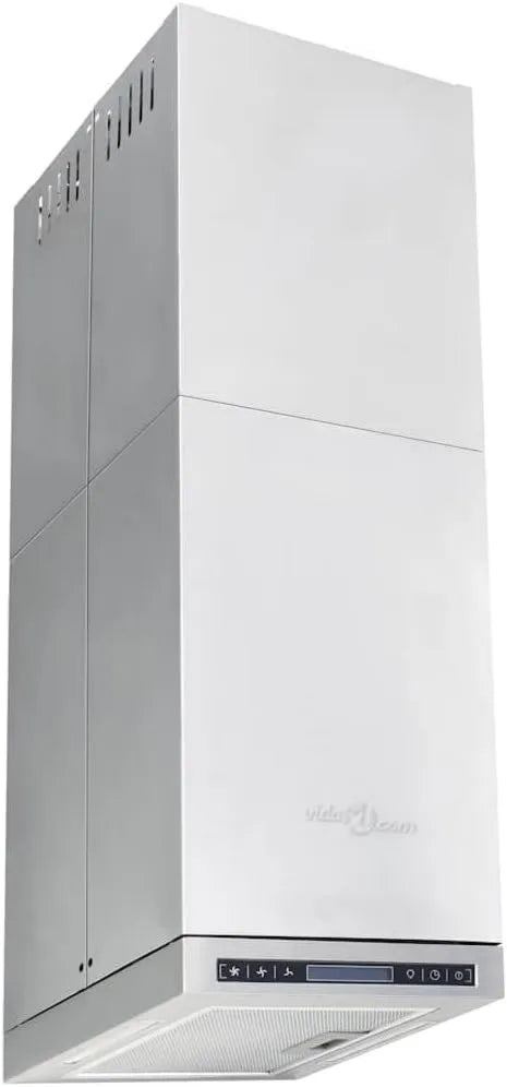 vidaxL exaustor, capa de cozinha, ecrã sensível ao toque, ecrã LCD, ilhéu com ecrã sensível ao toque LCD e sensor LED 756 m3 h
