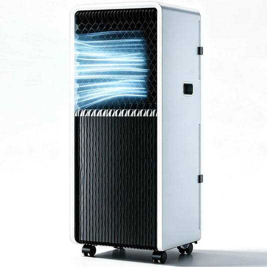 LLNWDNB Ar condicionado 12000BTU, portátil, decoração da sala de estar, ar condicionado portátil 12000 BTU com comando à distância 3 em 1 unidade AC para escritório