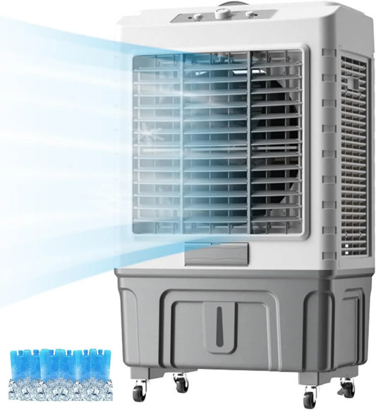 Generic Ar condicionado, exterior, industrial, 3 velocidades, oscilação, silencioso, 3 velocidades e cristais de gelo para o interior exterior Eficiente