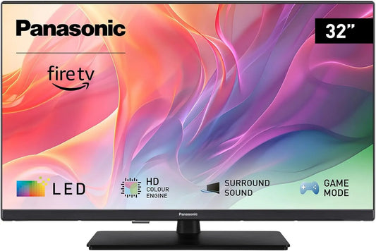 Panasonic Smart TV, 32 polegadas, TV, HDR, Full HD, Série S55, 2024, HD Cor Motor, Alexa Vocal Control, Media Player, Fire TV, Modo de Jogo