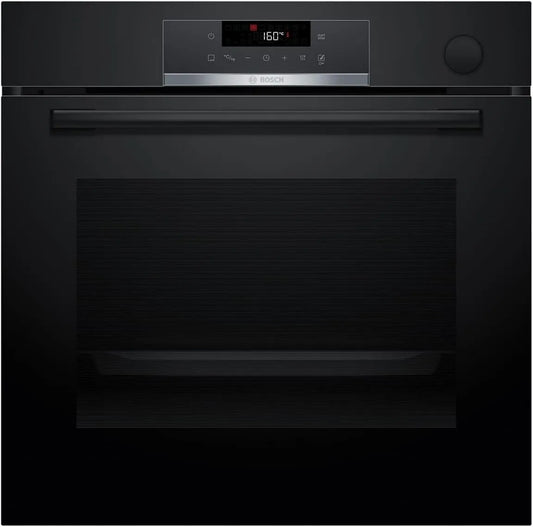 Bosch Forno elétrico, 60 x 60 cm, Serie, recresível, vapor, preto, Serie 4, HRG532BB3 Forno encastrado com espaçamento de vapor