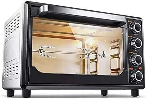 REJOON Forno elétrico 120min, 32 L, 1600 W, grelha, compacto, 32L Mini forno elétrico balcão forno multifuncional grelhador paga forno doméstico 1600W