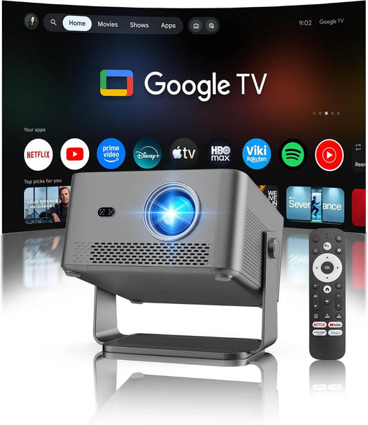 Google 1080P HY450GT Smart TV, TV, Wi-Fi, Bluetooth, Nativo 800 ANSI, 15W coluna, Smart Projector, Cinema Magcubic HY450GT