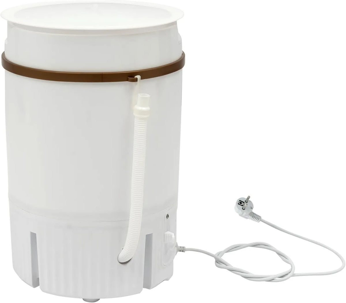 dgfedeg Máquina de lavar roupa, 31 x 30 x 47 cm, 5 L, portátil, camping, branco, até 4, Mini máquina de lavar roupa com secador, com dreno, para viagem, em um