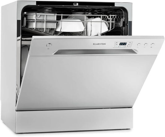 KLARSTEIN Máquina de lavar loiça, 6 programas, portátil, silencioso, Klarstein Mini Wash 8 peças China, Tablet Compact, Fácil de instalar