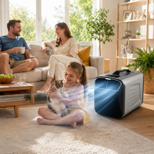 Soflightmok Ar condicionado 220-240V Grey-220V, 1500 W, 240 V, portátil, camping, cinza, ar condicionado portátil 5200 BTU 2026 4 em 1 1500W móvel 220-240V 12V 24V para