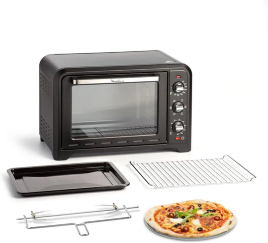 Moulinex Forno elétrico, 39 L, preto, Moulinex - Quatro Optimo Girando calor e giro - 39 L - Preto