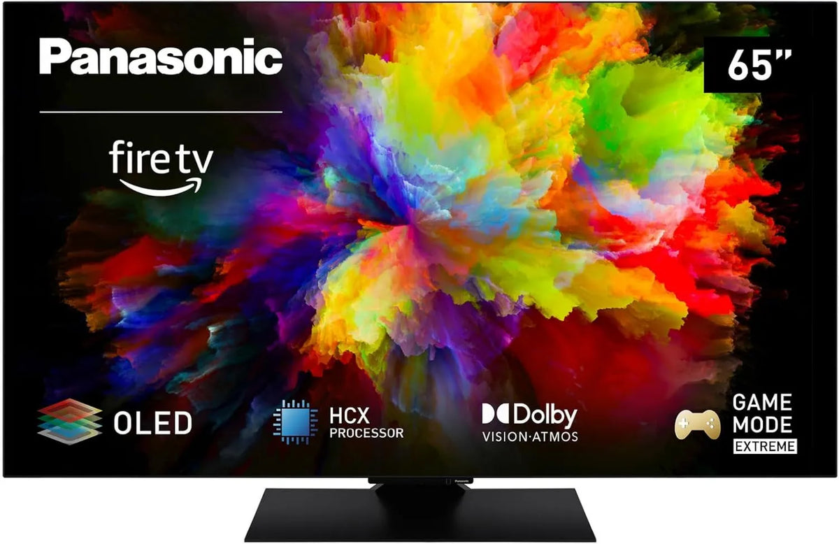 Panasonic TV-65Z80AEZ Smart TV, 65 polegadas, TV, 4K UHD, OLED, preto, Dolby Vision & Atmos, 2024, controlo Vocal Alexa, Fire TV, Extreme Game Mode