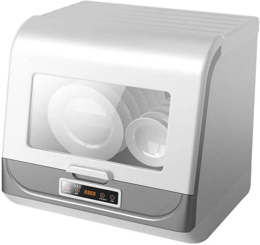 Generic Máquina de lavar loiça, 4 programas, tanque grande, tanque de água encastrado e entrada, lavagem de frutas e modo de secagem eco-friendly automático