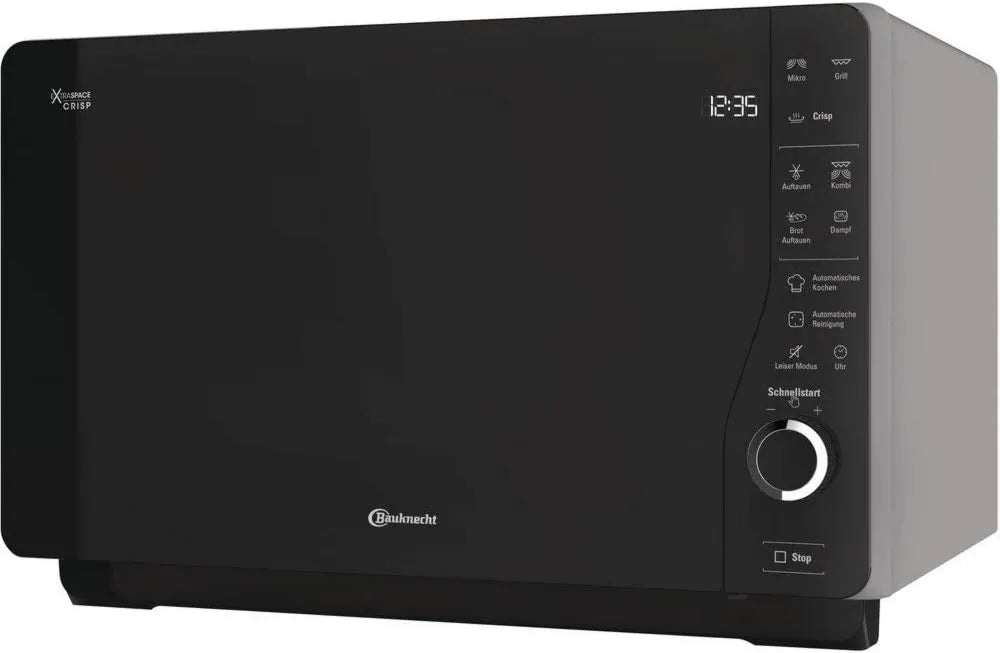 Bauknecht Microondas, 25 L, 800/1000 W, grelha, microondas, ExtraSpace Crisp MW 427 SL, flexibilidade máxima