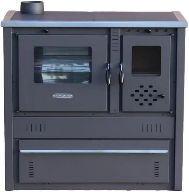 FUMAx Utensílios de cozinha com forno, Ø120 esquerda, RUSTICO ECO Woodware A+ 10 KW