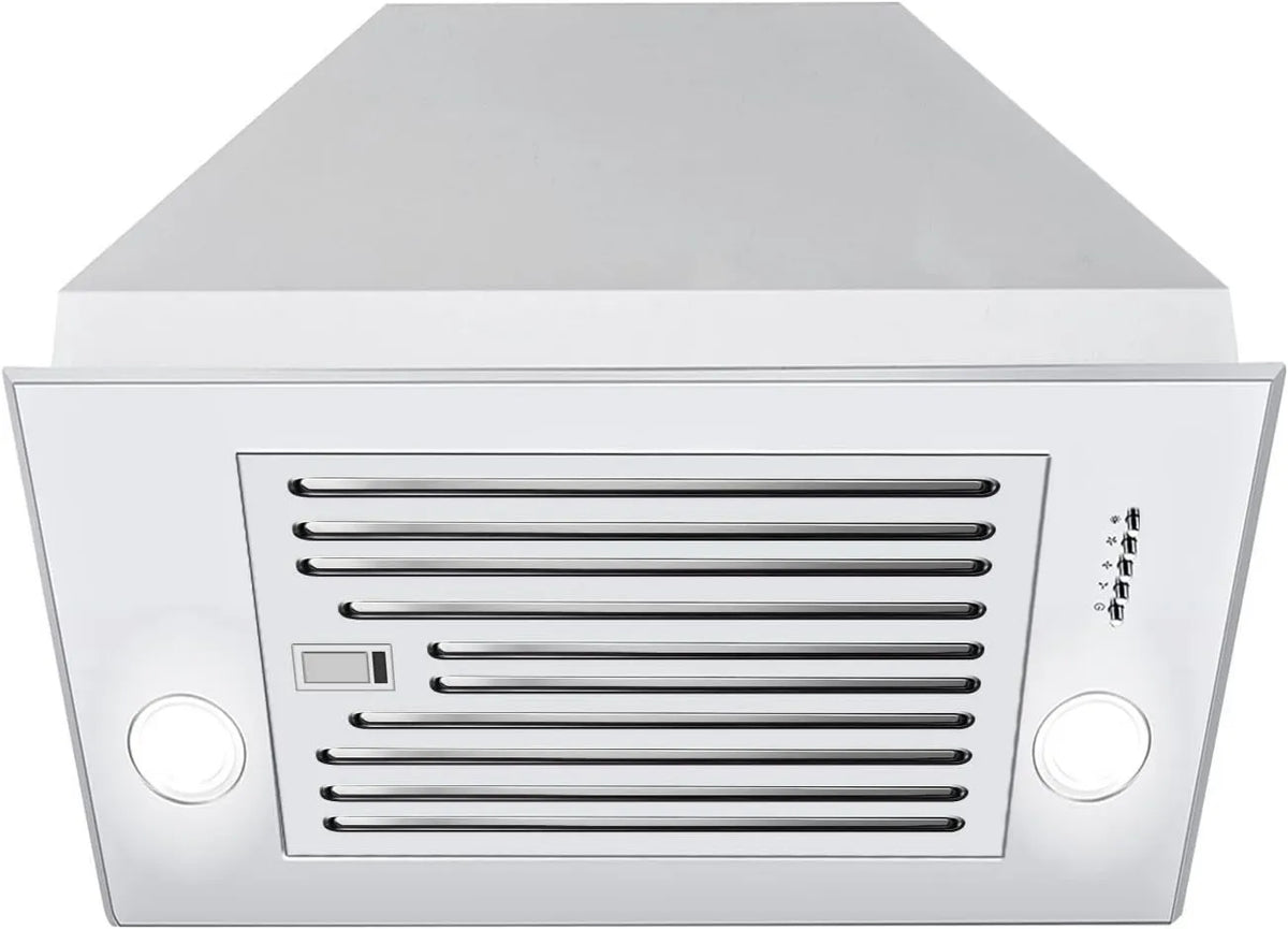 Zomagas Cozinha placa de cozinha, 61 cm, aço inoxidável, cozinha integrada exaustor 600 CFM, exaustor de fogão conversível com filtro de defletor de aço