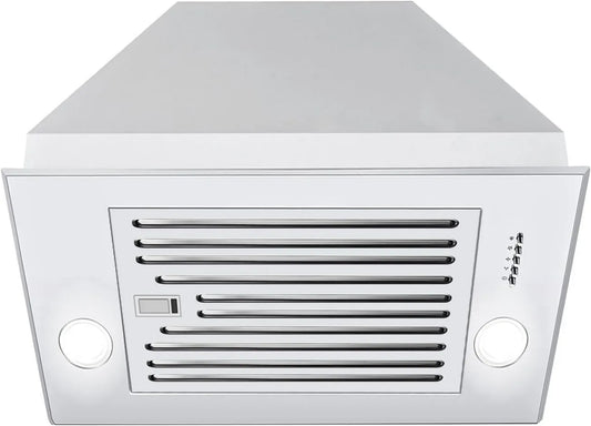 Zomagas Cozinha placa de cozinha, 61 cm, aço inoxidável, cozinha integrada exaustor 600 CFM, exaustor de fogão conversível com filtro de defletor de aço