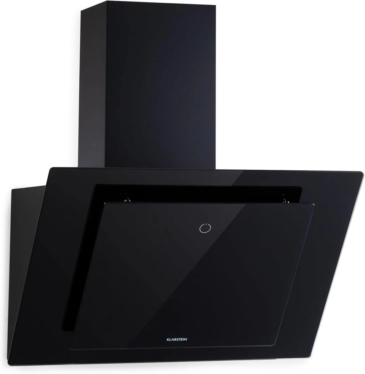 exaustor KLARSTEIN, 60 cm, 426 m3/h, 60 dB, classe energética A, capa de cozinha, evacuação e reciclagem, iluminação LED, toque, preto
