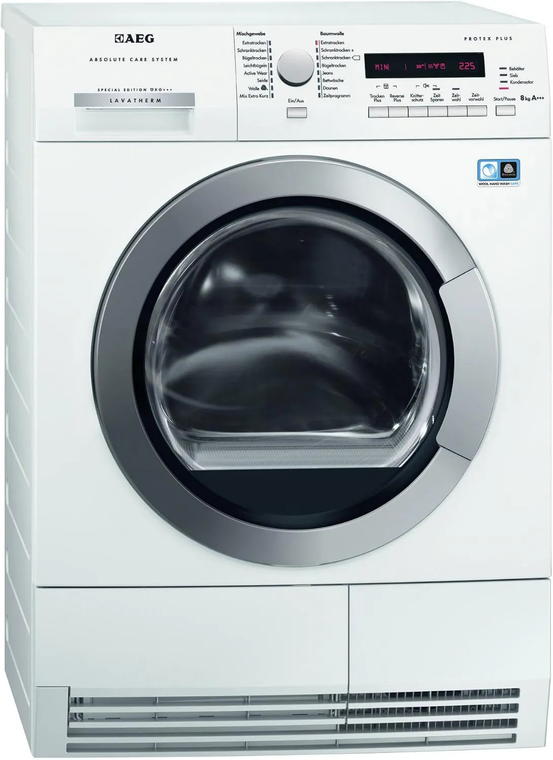 AEG Dryer, 8 kg, branco, AEG Lavotherm TÖKO+++IH Bomba de calor Dryer Eficiência energética A+++ Consumo de 177 kWh