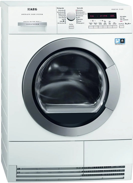 AEG Dryer, 8 kg, branco, AEG Lavotherm TÖKO+++IH Bomba de calor Dryer Eficiência energética A+++ Consumo de 177 kWh