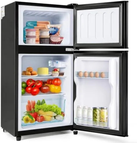 Congelador, 60 L, classe energética D, 2 zonas de temperatura, compartimento frigorífico de 38 l, 7 níveis de temperatura, Frigorífico Merax