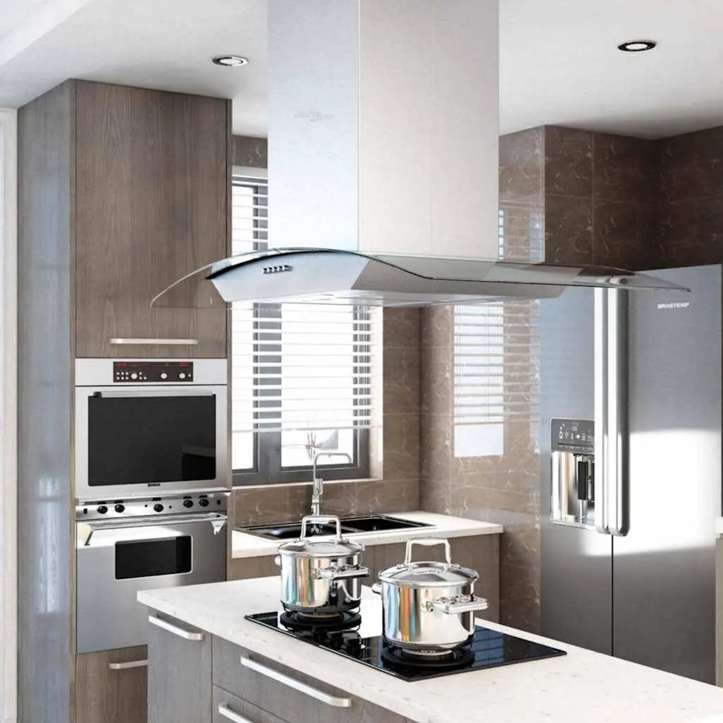 Sophrelle exaustor, 90 cm, 756 m3/h, capa de cozinha, aço inoxidável, 50664, Exaustores