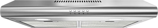 exaustor, 60cm, capa de cozinha, FIREGAS, evacuação e reciclagem, iluminação LED, 3 velocidades, aço inoxidável, iluminação LED, capa de visor