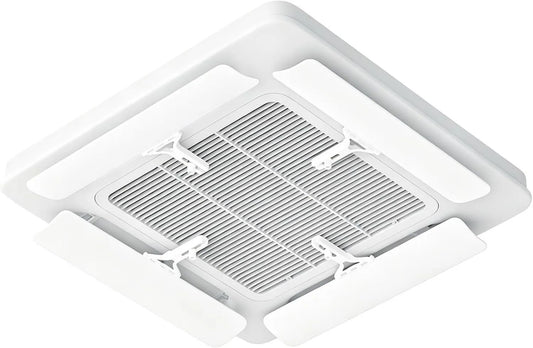 YUE JJxN Produto 56×11cm, Conjunto de teto de defletor de ar condicionado de 4, 60° Defletor ajustável com selo absorvente para 4 Cassette Way