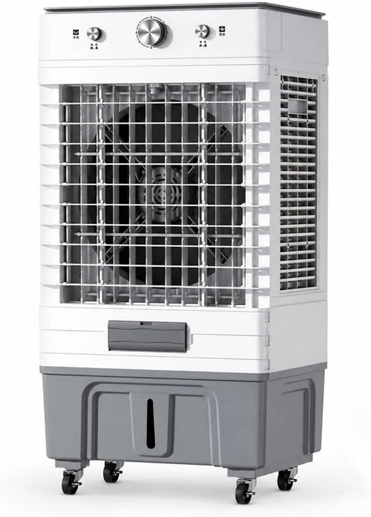WRYSQBHJYB Ar condicionado, 45 L, 2000 m3/h, portátil, industrial, 3 velocidades, climatizador industrial 45l Ar condicionado móvel