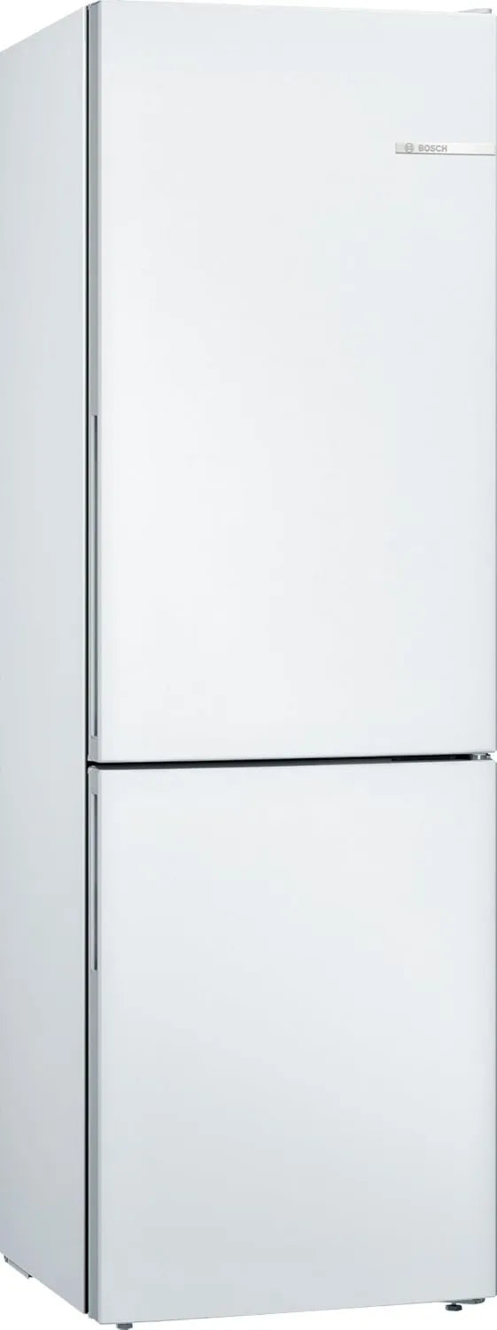 Bosch KGV36VWEAS Frigorífico combinado, 308 L, 186 x 60 cm, iluminação LED, frigorífico com congelador, branco, VitaFresh, Série 4, standing, LowFrost