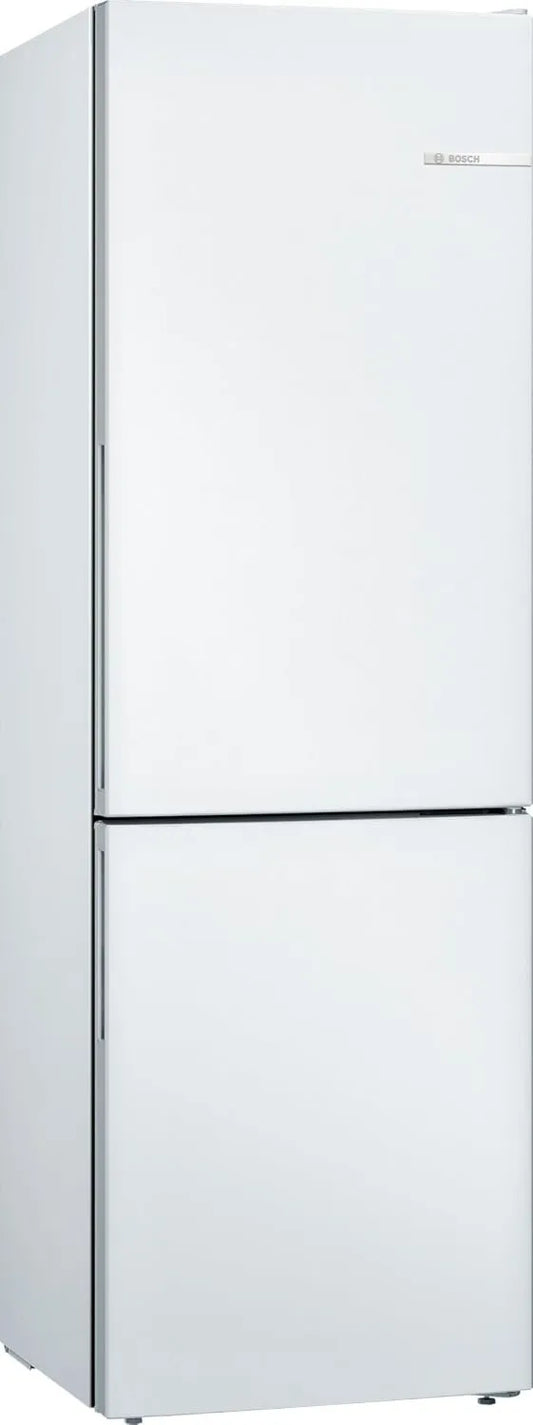 Bosch KGV36VWEAS Frigorífico combinado, 308 L, 186 x 60 cm, iluminação LED, frigorífico com congelador, branco, VitaFresh, Série 4, standing, LowFrost