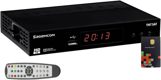 Smart TV 19.2E, TV, receptor de TV Sagemcom Satélite HD Recondicionado + cartão de acesso TNTSAT habilitado Entre 3 e 4 anos V6 Astra 19.2E