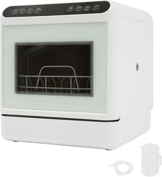 ROGONPDK Máquina de lavar loiça, 6 L, 1100 W, portátil, dormitórios, caravanas, mini-máquina de lavar loiça para apartamentos