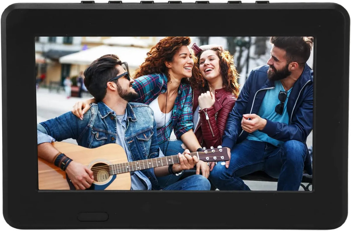 Goshyda Monitor, portátil, USB, Mini TV para Le, Bateria Recarregável Integrada, Digital HD Digital TV Portable Video Player 16:9 com Fenda para