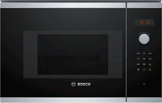 Bosch BEL523MS0 Microondas, 60 x 38 cm, 20 L, aço inoxidável, microondas, 4, série de 5-potências