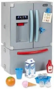 cavernedesjouets Frigorífico americano com sons e Lumière - frigorífico com acessórios - dinette, cozinha - Brinquedo infantil-imitação + Tiger Card
