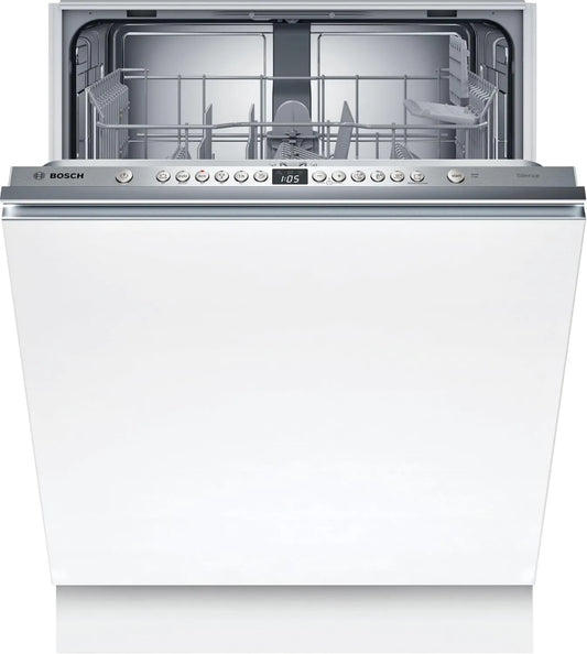 Bosch SMV26Ax01F Máquina de lavar loiça, 60 cm, encastrado, vermelho, cesta superior ajustável em 3 alturas, 40 °C Glass Programme, Série 2, Info Light