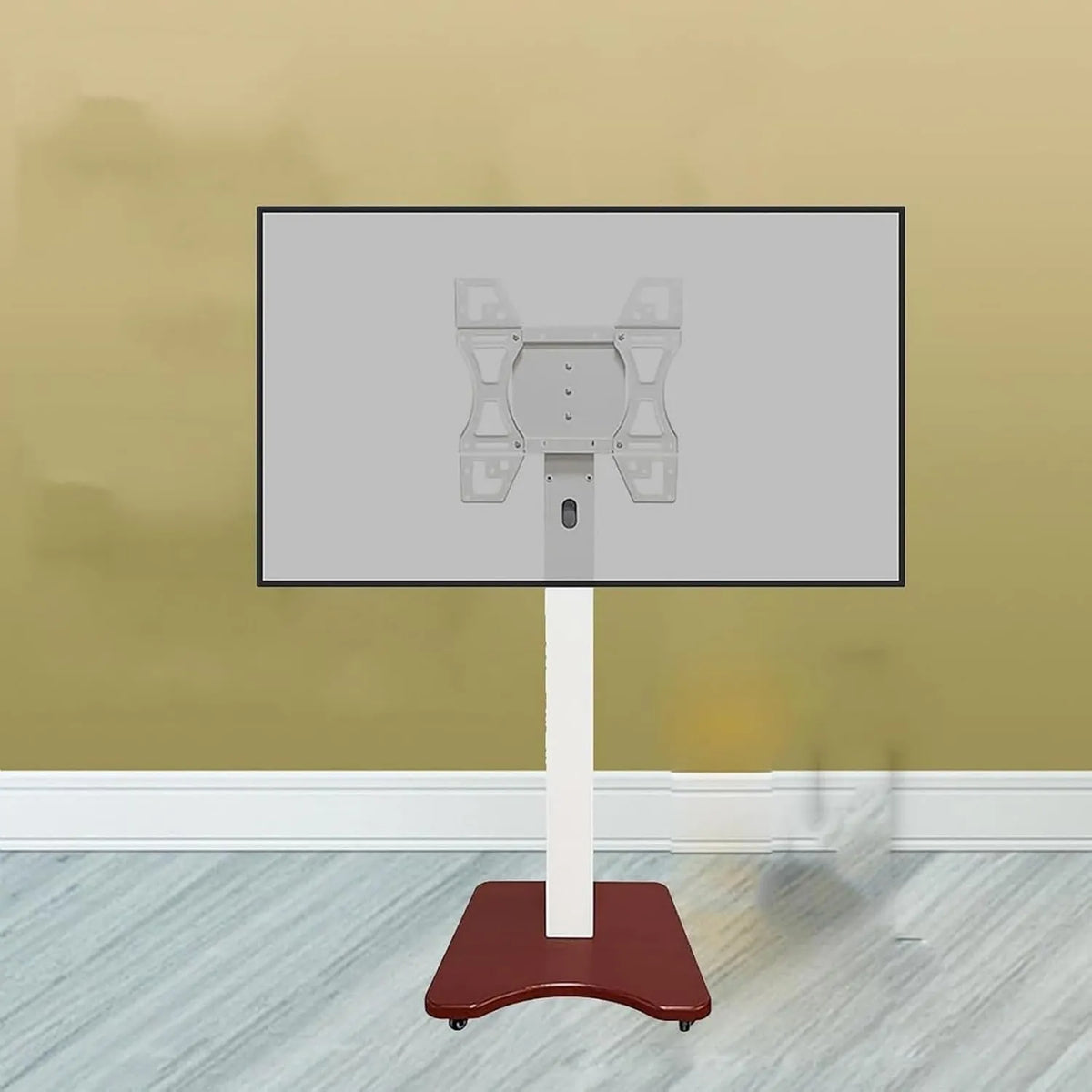 Generic 50' armário de TV, rodas móveis, rotação 90°, altura ajustável, fácil mobilidade para casa e escritório